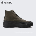 Custom Made Fashion Flat Suede Leather Ankle Sports Boots For Men Casual